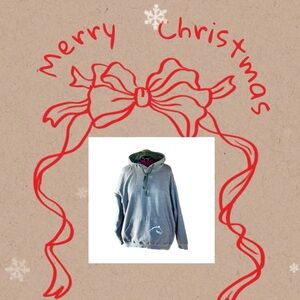 Gray Hoodie with Green inside Hood & Tie
Size XXL,GIFT FOR HORSE LOVER.